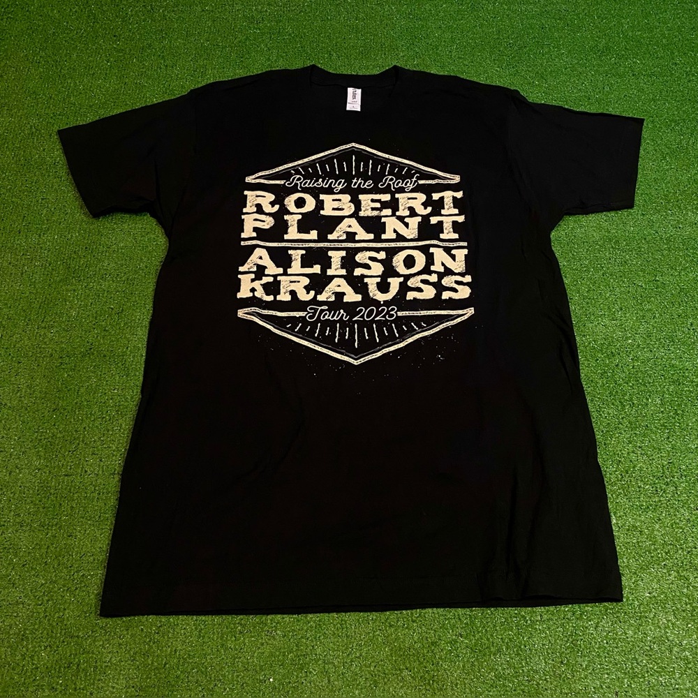 Robert Plant Alison Krauss 2023 Raising The Roof Tour Concert Band T-shirt Large